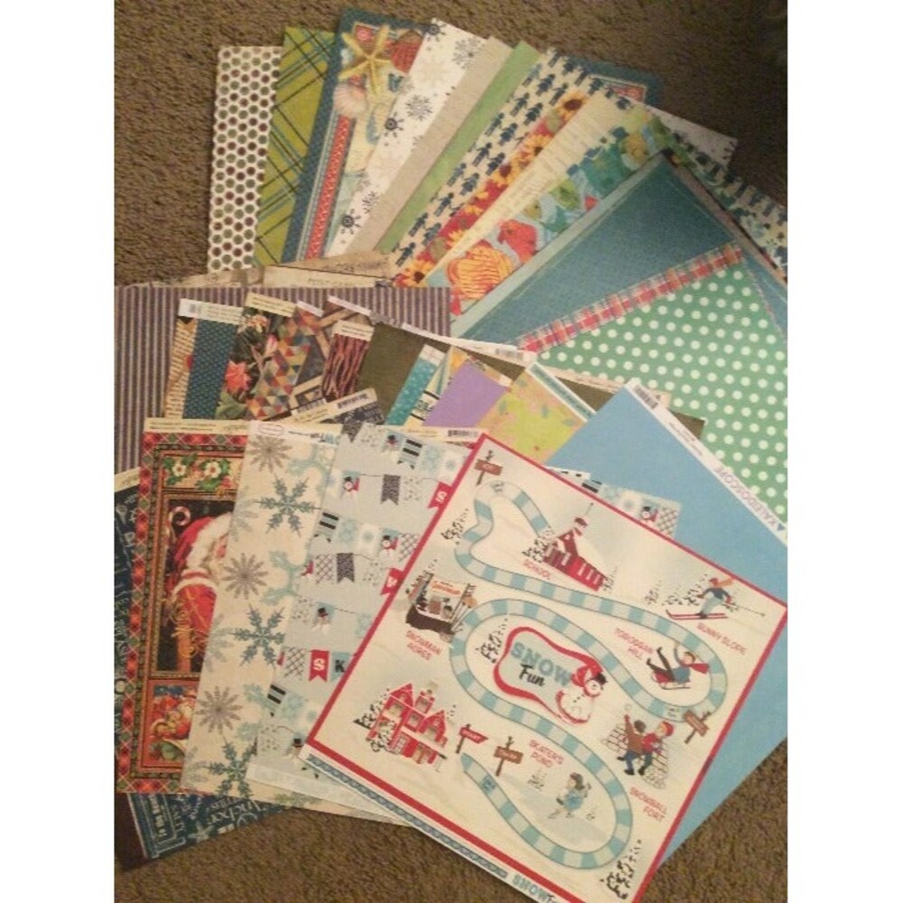 50 Sheets of Scrapbooking Card Stock Lot 2